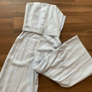 Club Monaco Striped Jumpsuit